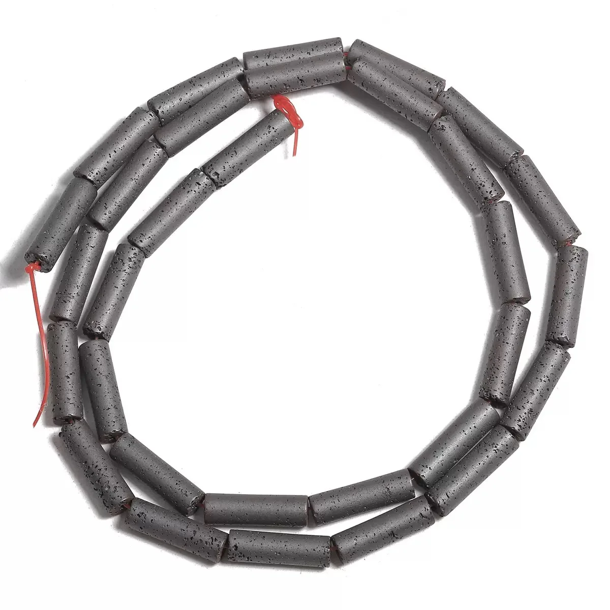 Natural Matte Hematite Stone Beads Energy Healing Beads 13x4mm Cylindrical  Black Matte Hematite Spacers