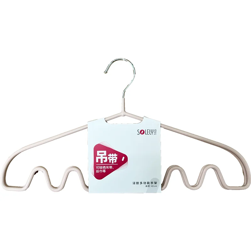 SOLELY Factory-нің ыстық саты PVC қате Suspender Скірт Тістер Belt Non-Slip Көп Функция Hanger Wardrobe Балкон Ваннаға