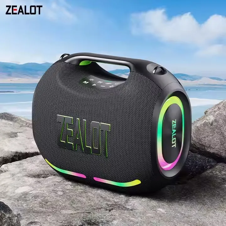 ZEALOT-ZE01 120W ワイヤレススピーカー ZEALOT ZE01 120W Wireless Speaker With Carry Handle,EQ Mode