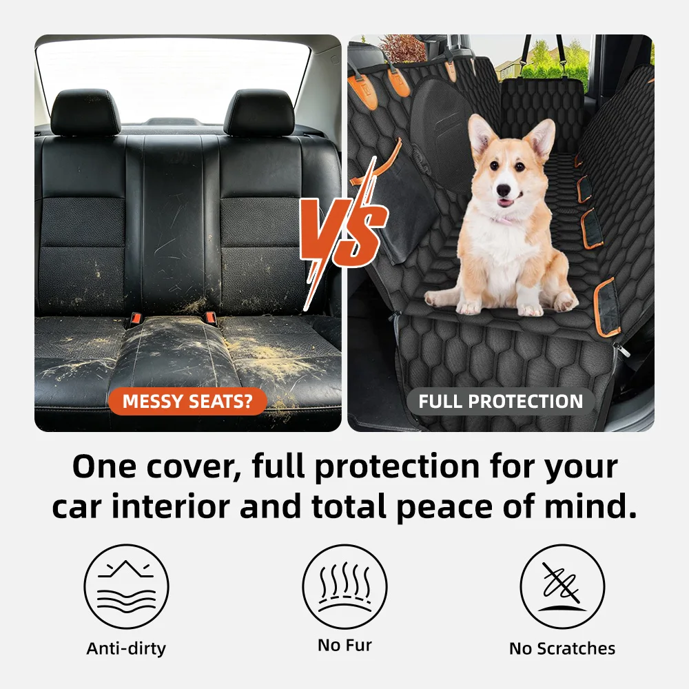 Wholesale Waterproof Car Seat Cover Nonslip Dog Backseat Cover With Me - product detail 3