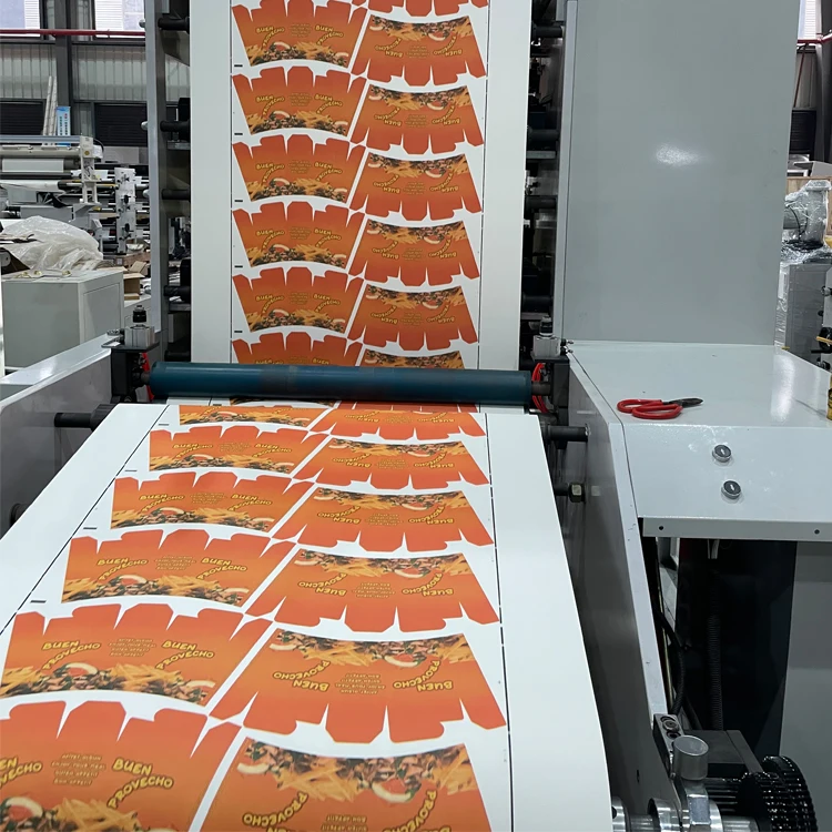 Automatic Paper Cup Fan Printing and Die Cutting Machine Coffee Paper Cup Flexo Printing Machine