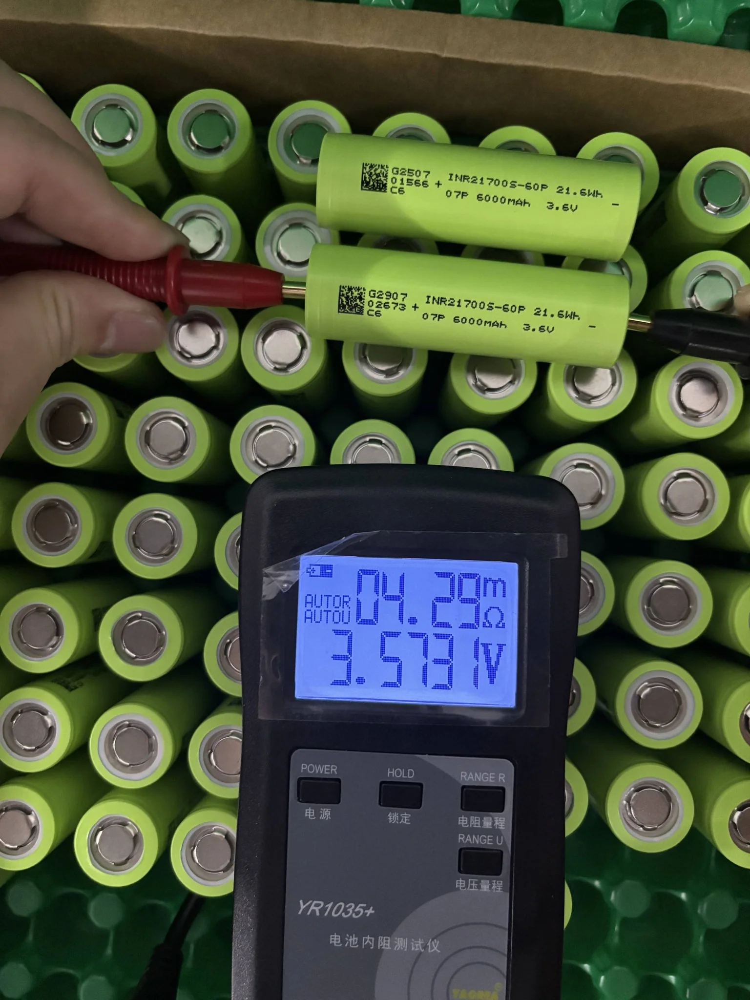 Linkdata 21700 60P Battery INR21700 6000mAh 3.6V Li-ion Cells