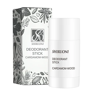 OEM ODM Private Label Natural Cardamom Wood Deodorant Round Stick Organic Aluminum-Free Good Smell Deodorant for Men and Women