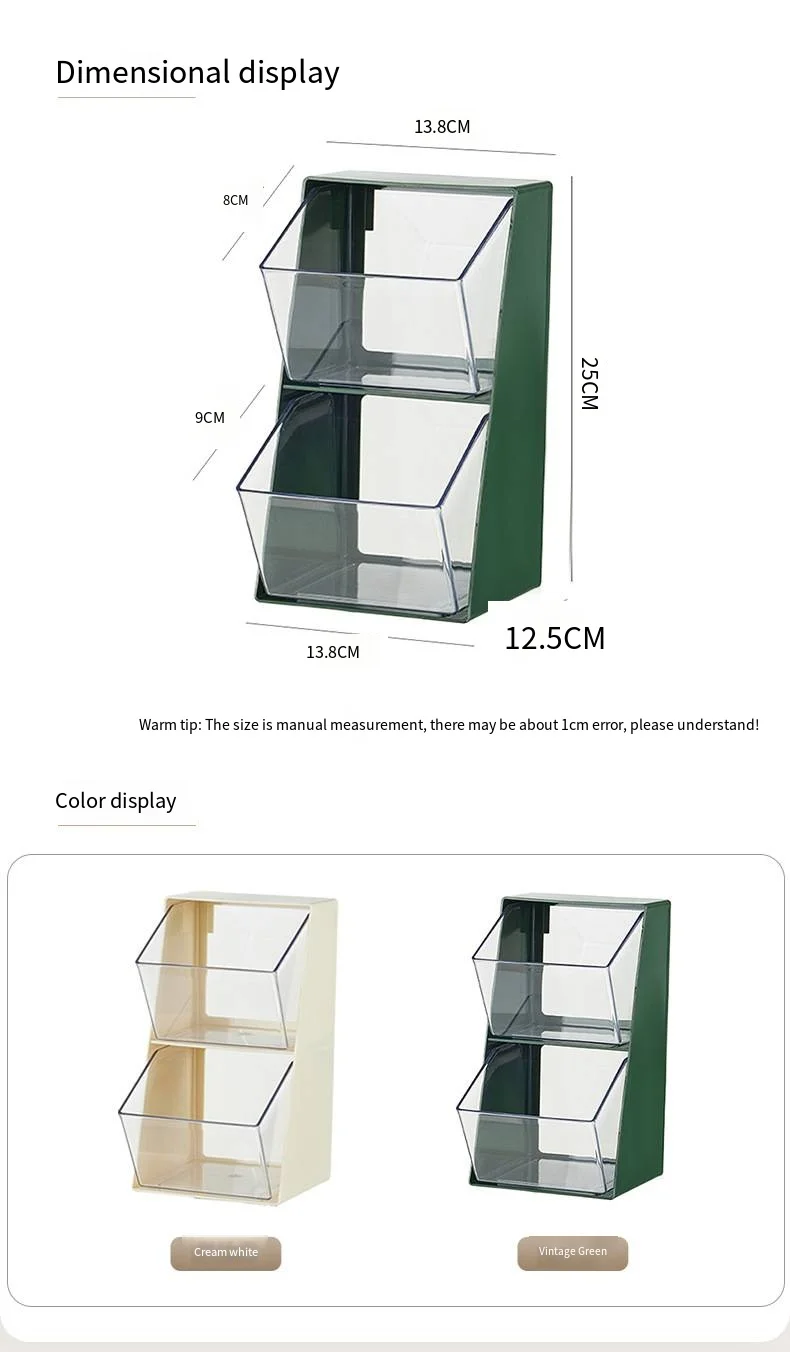 Tea bag storage box Tea capsule Coffee Office acrylic Desktop storage box Cosmetic storage rack details