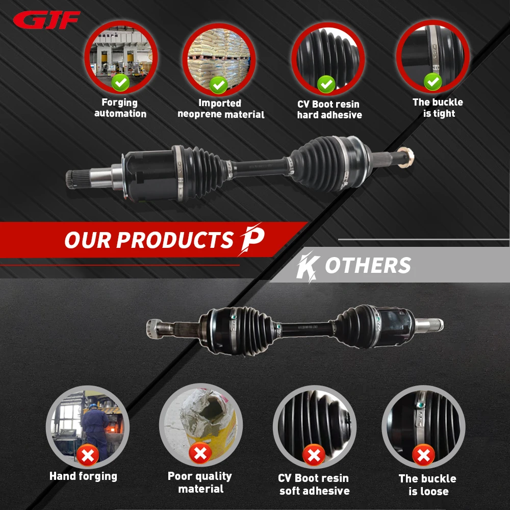 GJF Auto Drive System Left Axle Drive Shaft for TOYOTA CAMRY MCV30 V6 3.0 V6 01-06 43420-28090 toyota Prado 4x4 Drive Shaft