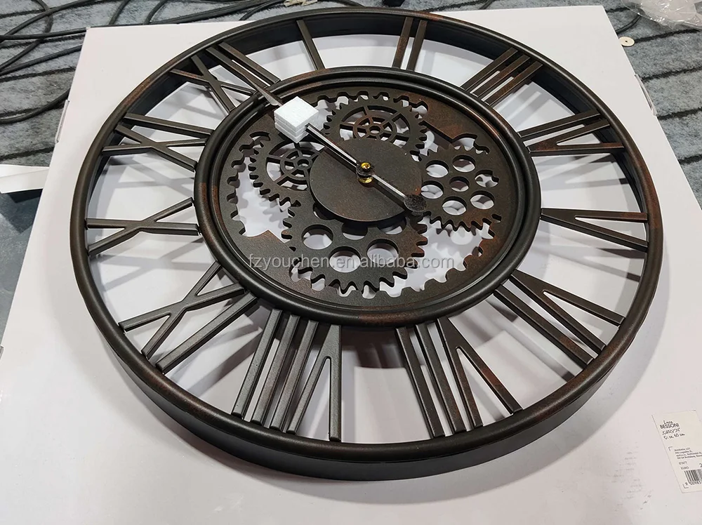 Большая Современная Гостиная серебряное зеркало декоративные круглые Настенные часы