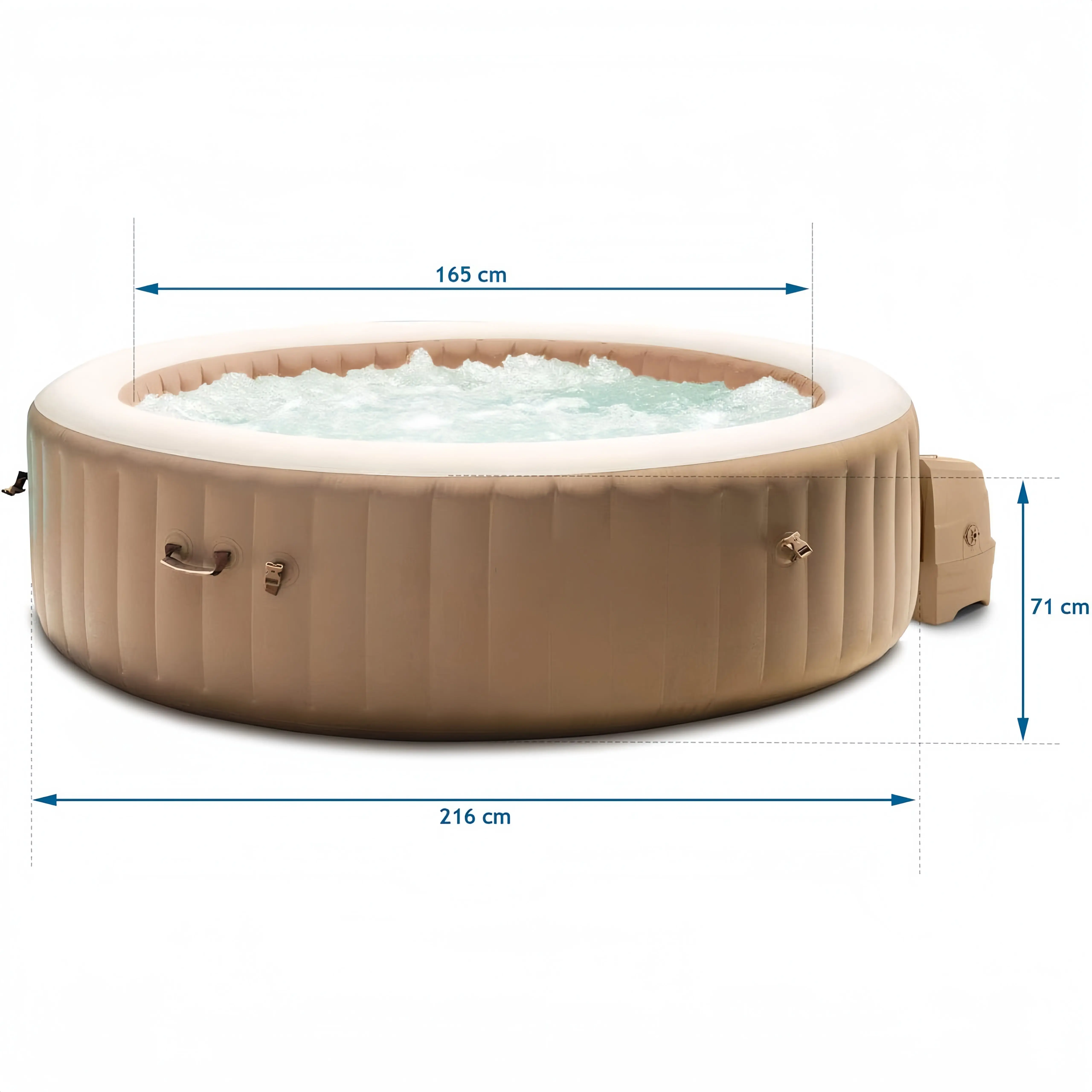 Inflatable Hot Tub Round Spa Portable Hot Tub Inflatable Spa Bath Tubs