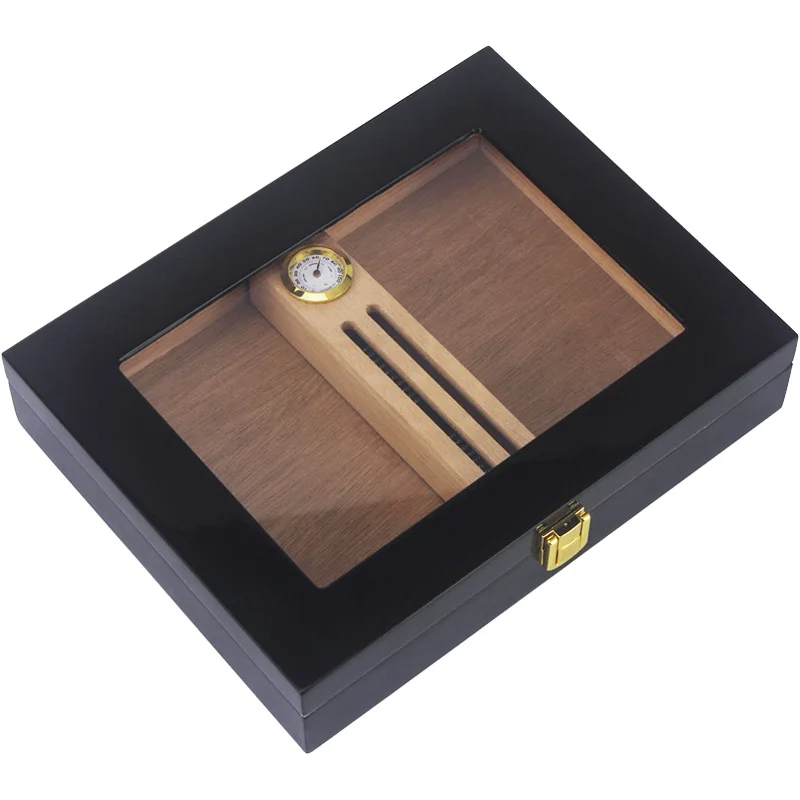 Luxury Empty Unfinished Wooden Cigar Humidor Gift Packaging Box