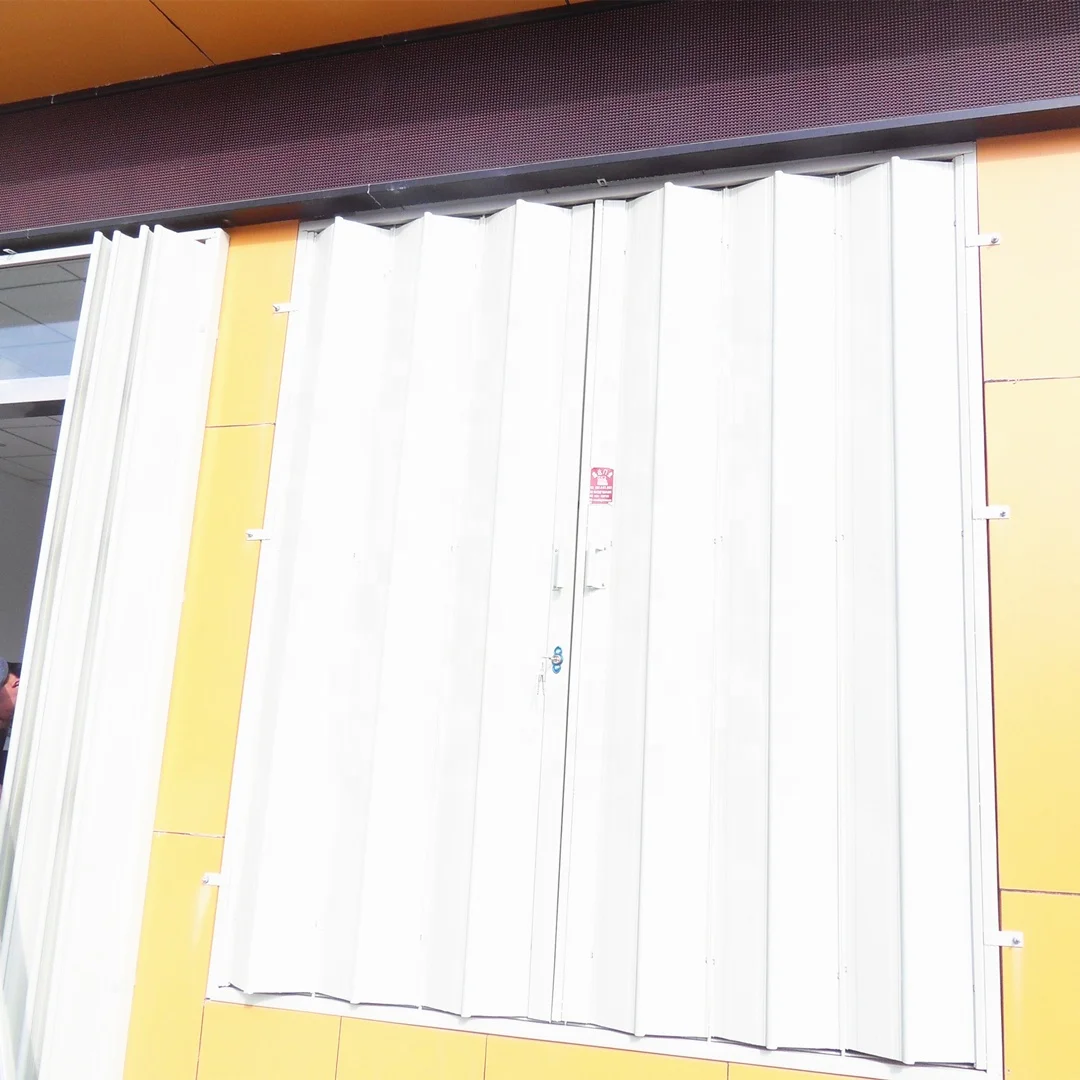 China Accordion Shutter Folding Sliding Door with Locks for Outdoor