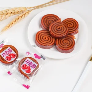 Ready to Eat Hawthorn Roll Natural Candied Fruit Healthy Chinese Snack  Syrup Preserved Sweet Tasted Individual Packaged