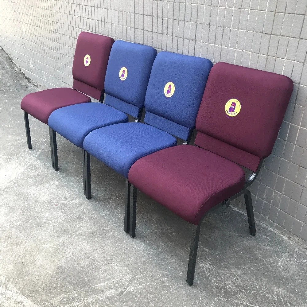 Дешевый церковный стул металлический мягкий для зала церкви
