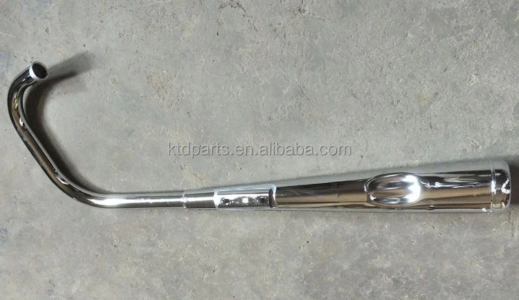 KTD Stainless Steel Chrome CG125 Exhaust Muffler Pipe for
