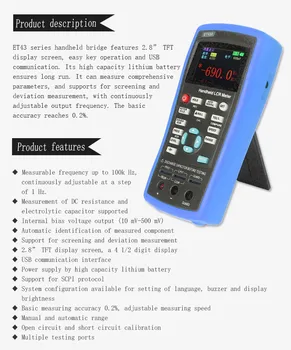 Handheld LCR Meter Portable Capacitance Tester Electrolytic Tester