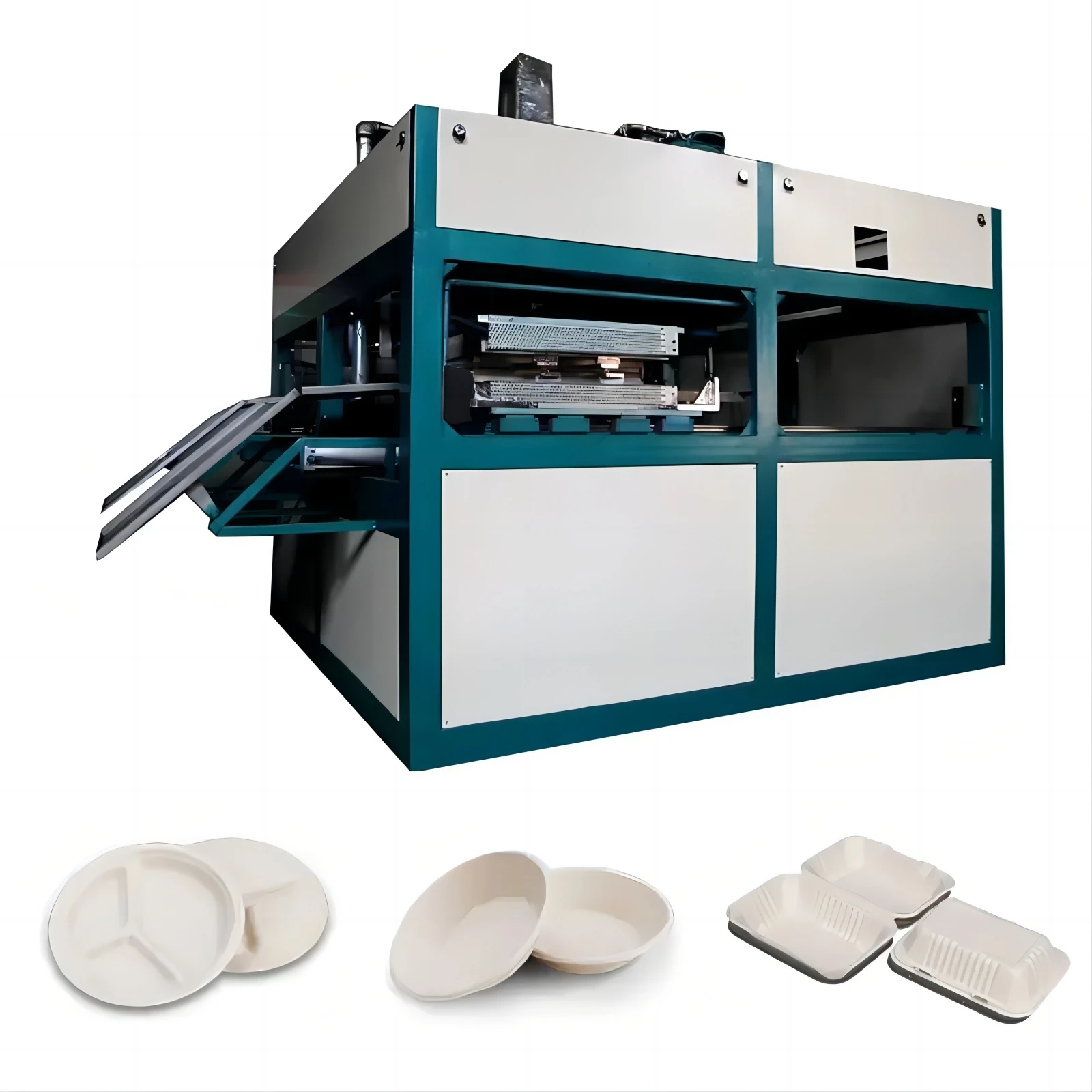 Bamboo Paper Pulp Making Machine Disposable Tableware Production Line Sugarcane Bagasse Plate Making Machine