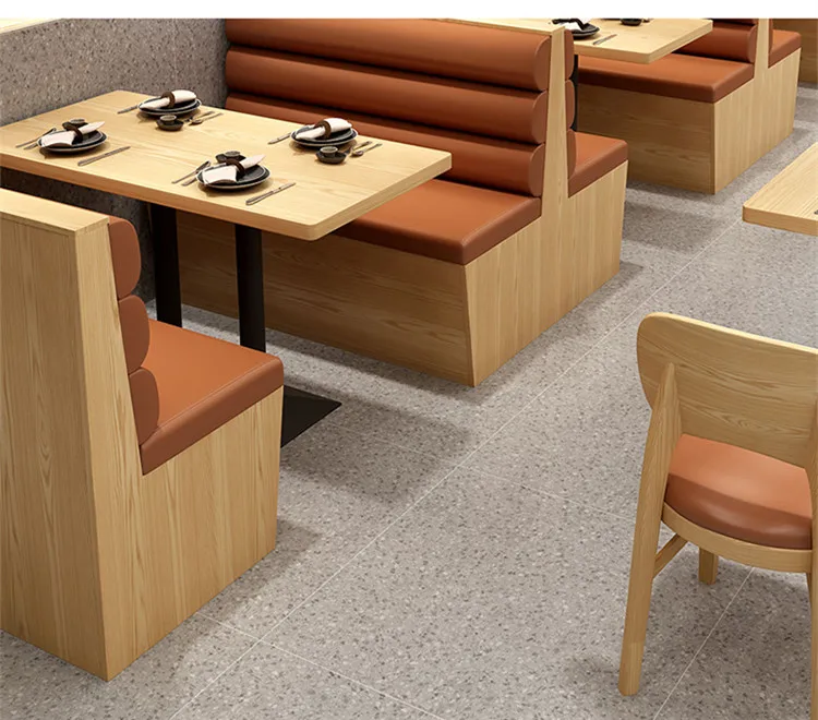 Wholesale Design Wood Upholstered Cafe Booth Seating Bar Stools Corner Banquette Seating
