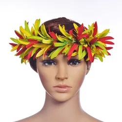 Tropical Style Artificial Velvet Spider Lily Flower Headband Hawaiian Haku for Aloha Dance Party