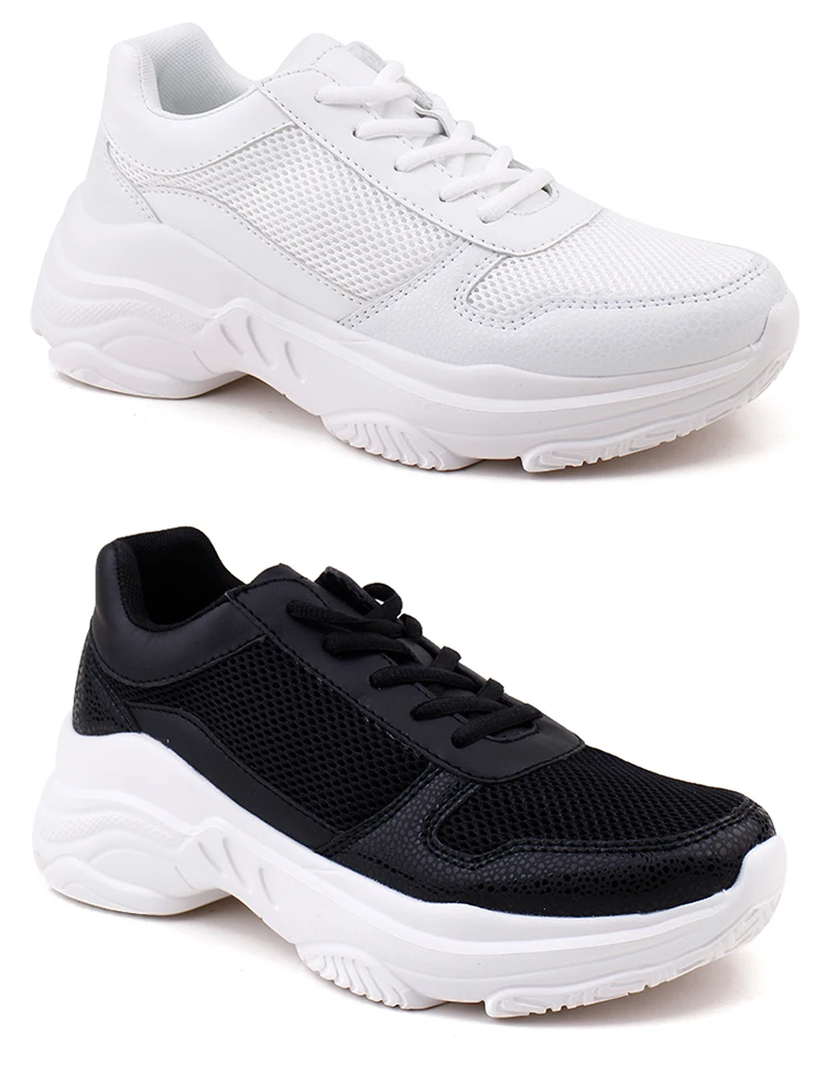 
Nuevo уличные женские кроссовки из искусственной кожи с сеточкой 