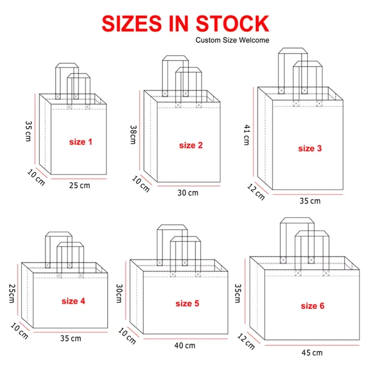 New Arrival Wholesale Custom Non-Woven Bag Fabric With Logo for Shopping Grocery Shoes Packaging