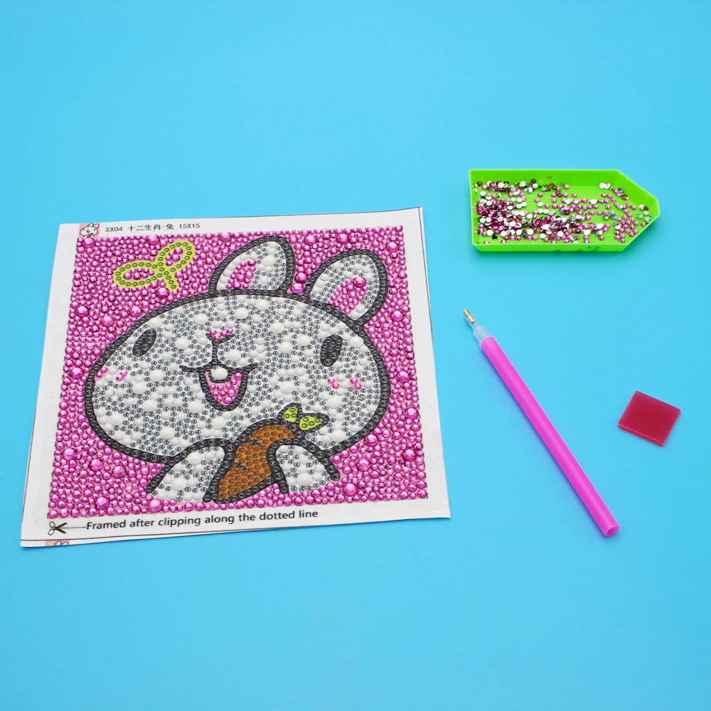 Diamond Painting 5D Hérisson Violet 30x30cm - Kit Broderie Point De Croix DIY Pour Détente Et Créativité