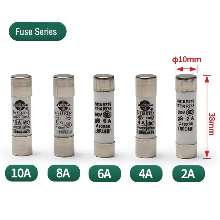 Elevator Control Cabinet Fuse 2A/4A/6A/8A/10A with HG30-32 Base Holder
