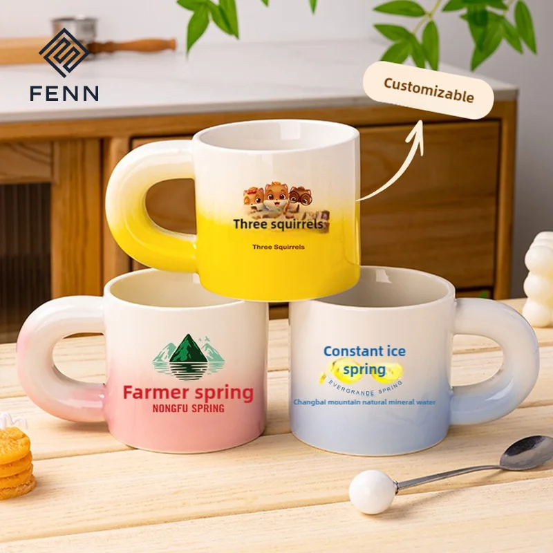 Eco-friendly Ceramic Mugs with Heavy Handles - Perfect Gifts