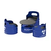 Blue set (1 coffee table 3 single sofas)