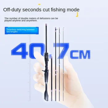 Fishing Fans Gold Edition Australian Carbon 5-Section Soft Tune Portable Travel Full Set Fuji Guide Ring Stream Fishing Rod Set – Soft Lure – view 4