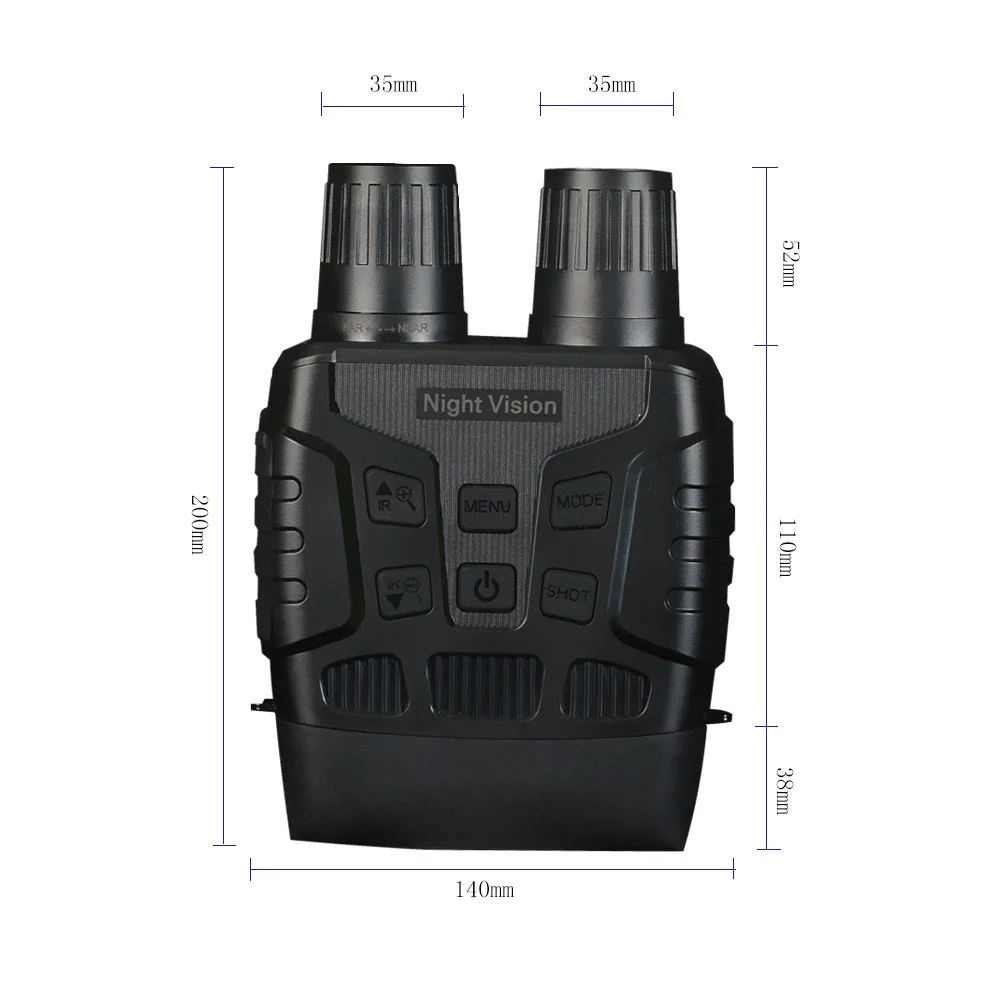 Цифровой инфракрасный бинокль ночного видения goldrice, прибор для записи 100% года в темноте, HD-изображение