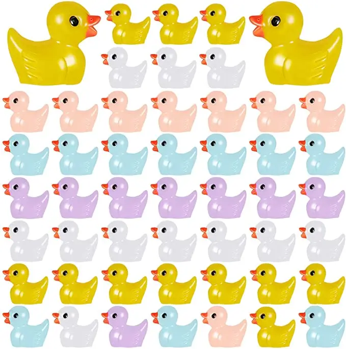 Mini Resin Slime Charms Duck Miniature Duck Figures Miniature Ducks ...