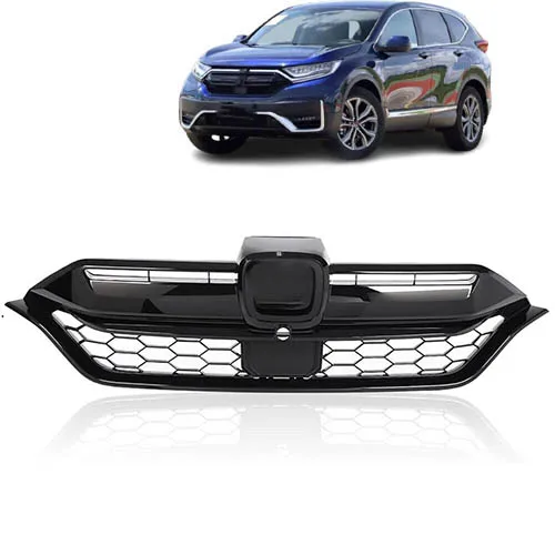 Honeycomb Grille & Chrome Front Bumper for Honda CRV 2020