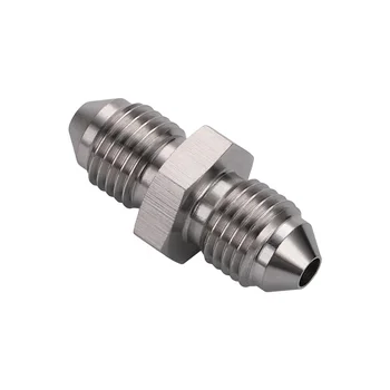 High Precision CNC 3AN Male - 3AN Male Stainless Steel Brake Clutch Fuel Adapter Fitting