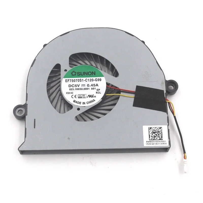 KINPOWER Ventilateur de CPU Fan 3Pin pour Acer Aspire E5-551 E5-552 V5-591