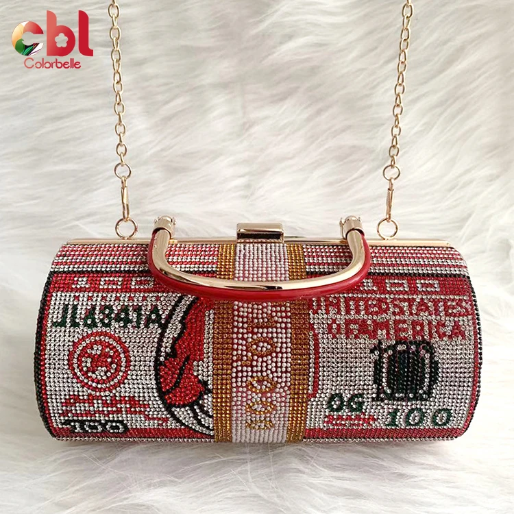 Handmade Blingbling Crystal Bead Beaded Christmas Red Heart Coin Puse Bag  Accessories Design Select Clutch Bag with Chain - China Fortnite and Lady  Wallet price