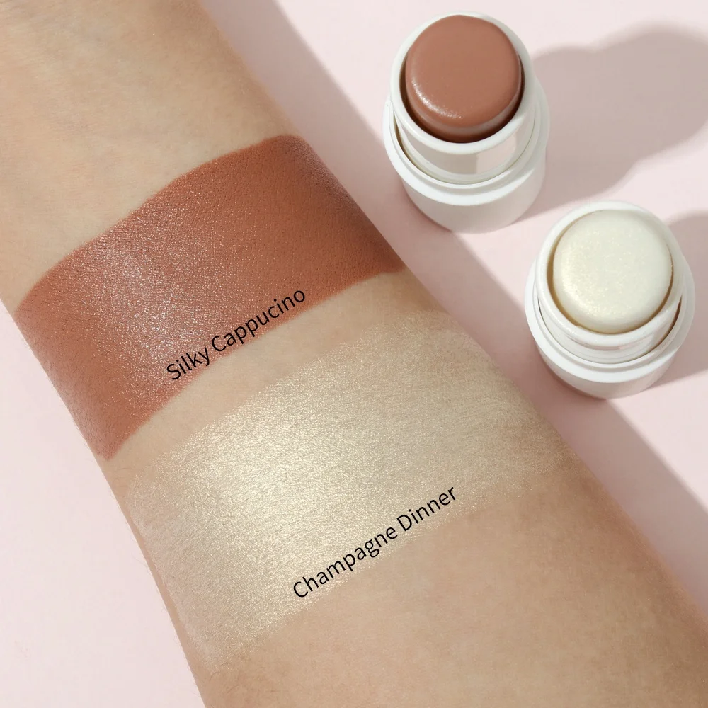 Face Makeup Cosmetics Contour and Blush on Stick Highlighter Custom Lip and Cheek Tint Rebranding Vegan Maquillaje Cream Blush