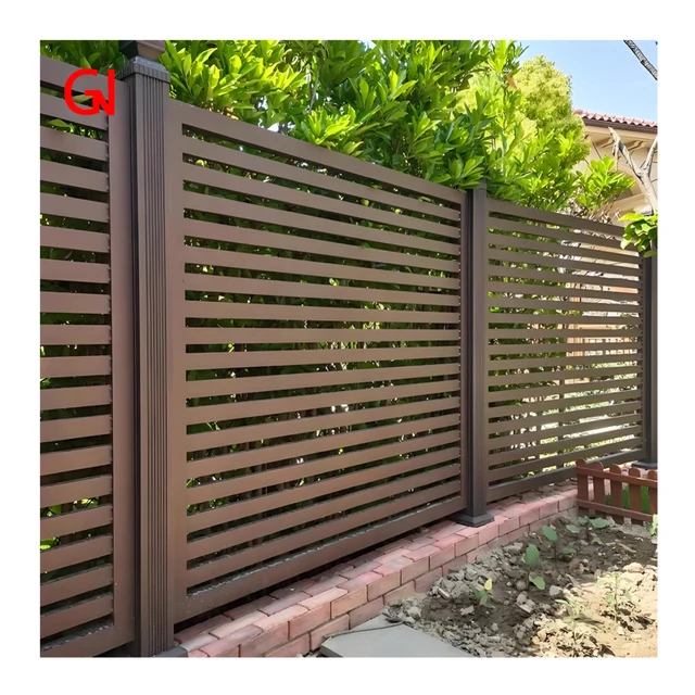 Fence Aluminum privacy Outdoor fence plate House security metal horizontal slats garden Aluminum  yard fence