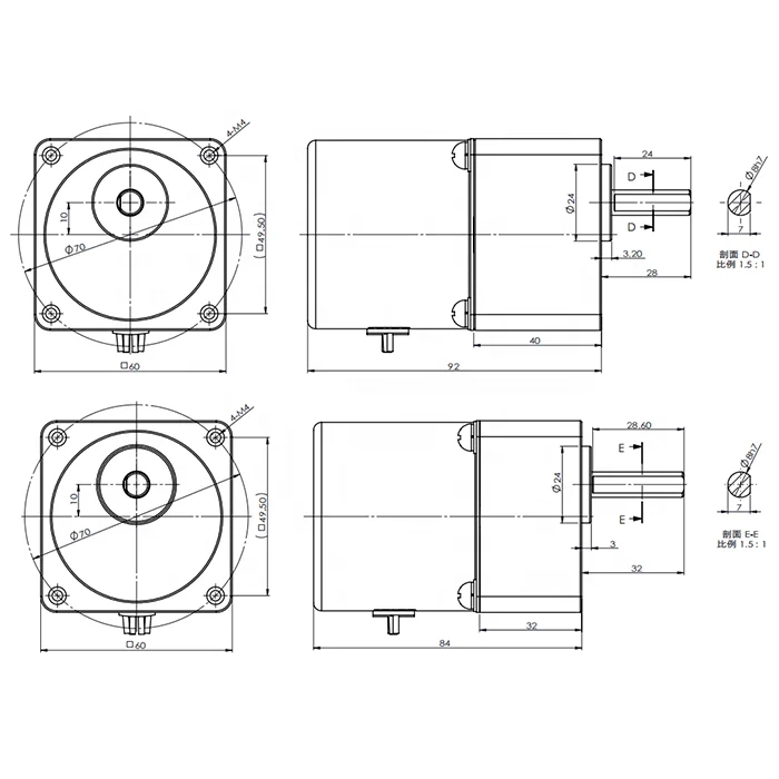 High Speed Small  AC Motor Used for Pellet burner