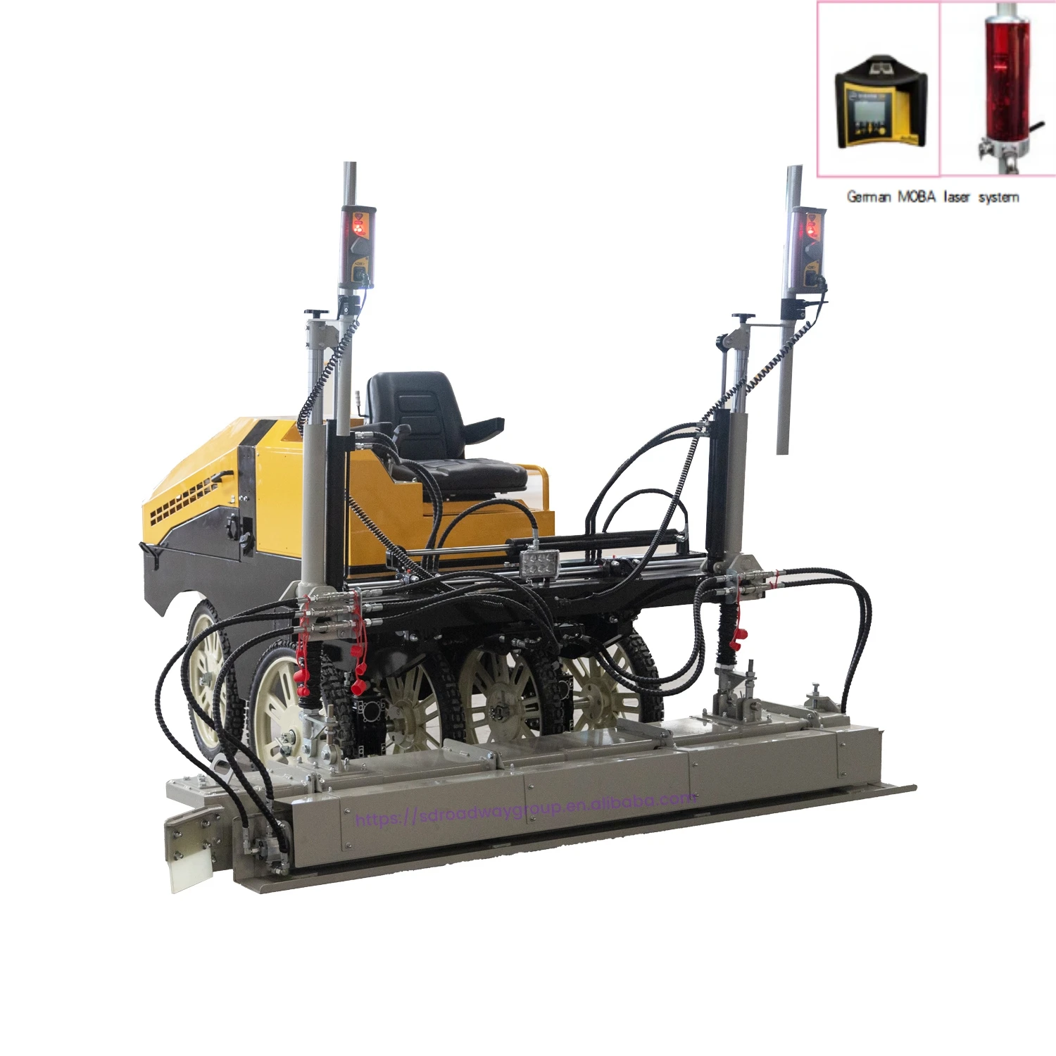 High Quality Hydraulic Vibration Ride on Concrete Laser Screed Sliding Leveling Head Concrete Leveling Machine for Sale details