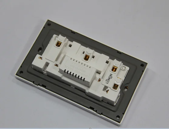 LONON 2 Usb Double 13a 6 Pin Wall Power Switch Socket