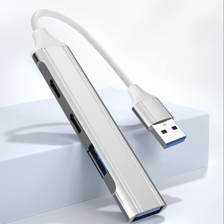 4 в 1 многопортовый USB 3 0 на порта адаптер из алюминиевого сплава для передачи данных через компьютер