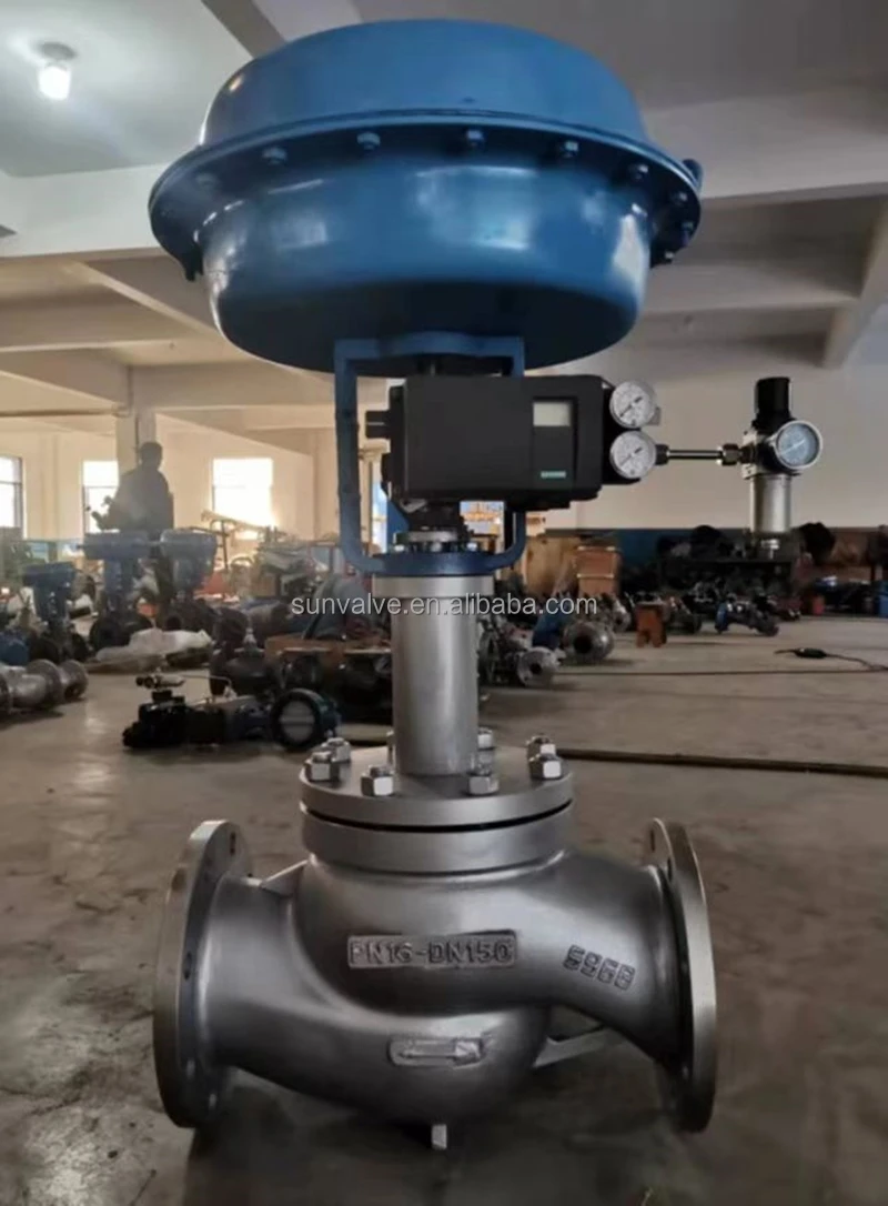 Stainless Steel Pneumatic Modulating Valve With 4-20ma Ip Positioner ...