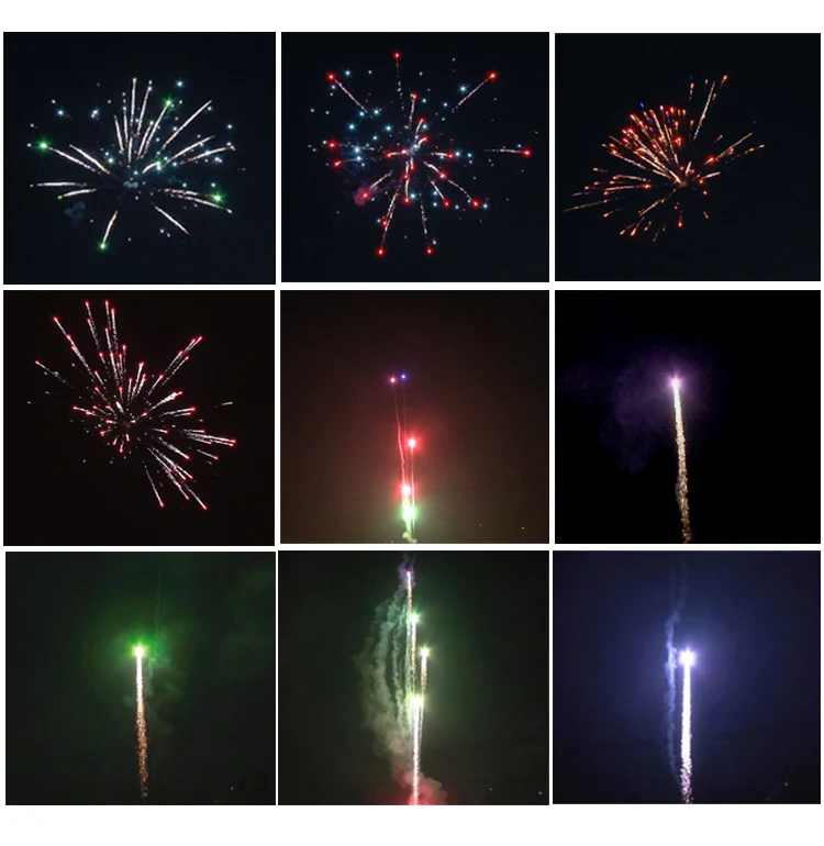 0.8" 8 Shots Roman Candles Magic Balls Fireworks Festival Occasion