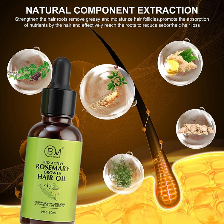 Scalp Care Hair Treatment Growth Oil Organic Rosemary Hair Growth Oil ...