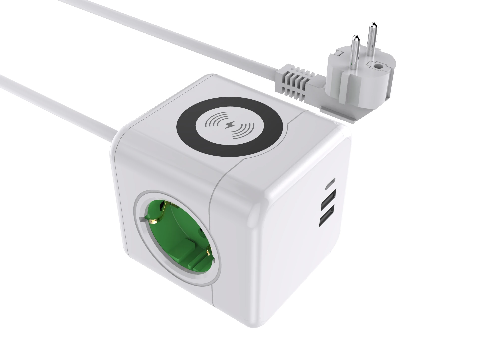 Bending Pivoting Surge Protector Flexible Power Strip Extension Cables Socket With USB Charging Ports
