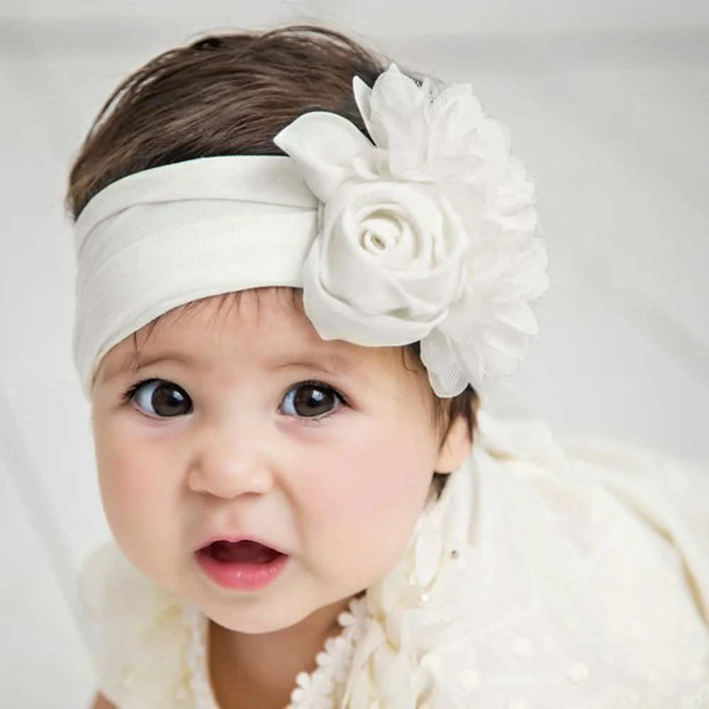 Toddler Kid Baby Girl Rose Flower Headband Infant Princess Headwear FR 