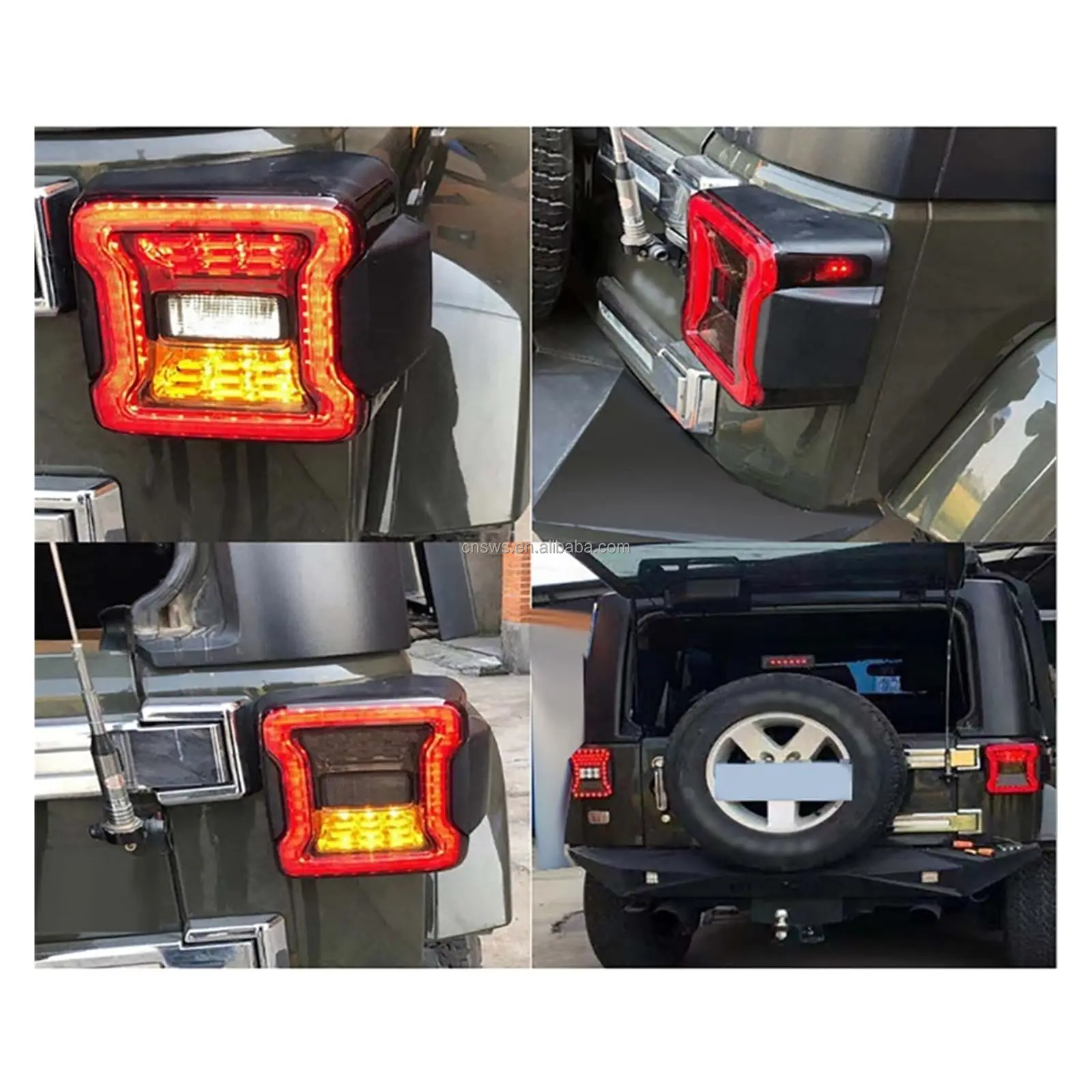 product rear brake reverse light daytime running lights car accessories led the lamp jk taillight compatible for jk 2007 2017-36