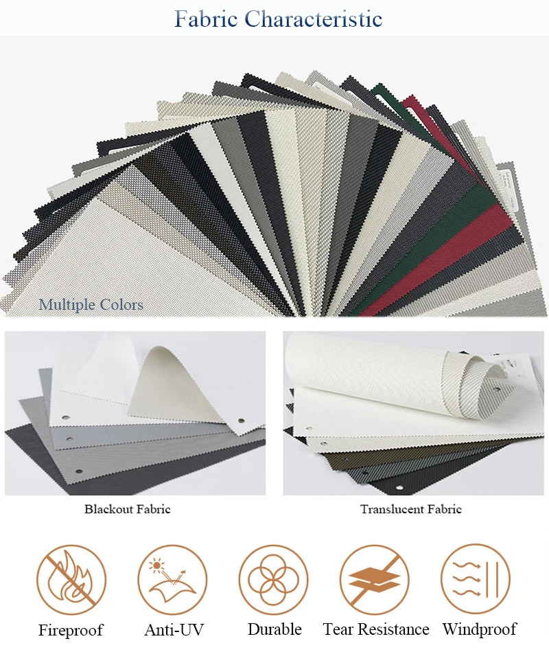 Motorized Outdoor Zip Screen Canvas Blind Waterproof Windproof Patio Automatic Electric Ziptrack Aluminum Outdoor Roller Blinds