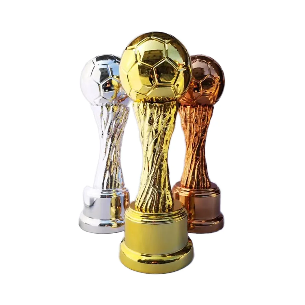 WTD Professional Custom Gold Resin Awards Wholesale Metal Trophies & Plaques with Logo for Basketball Football & Ball Cup Sports