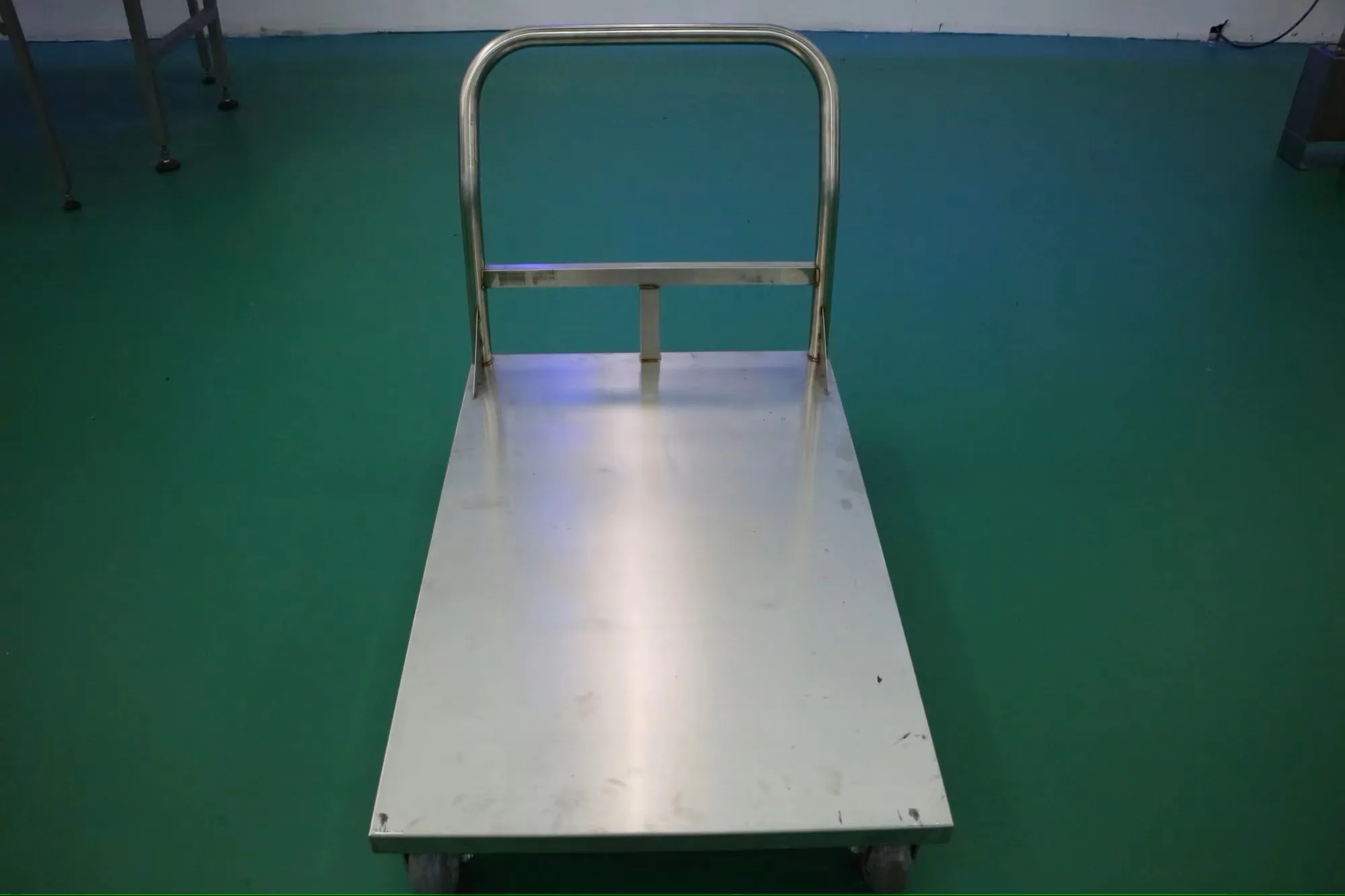 Heavy duty stainless steel platform trucks for industrial and warehouse transportation