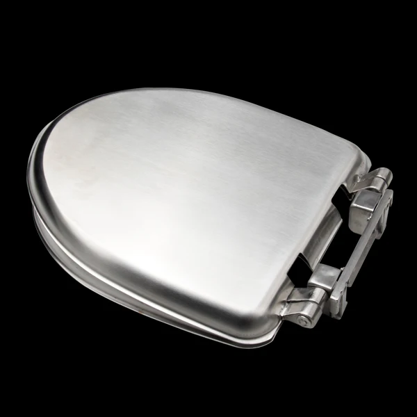 Vandal Resistant Wc Toilet Lid Stainless Steel Toilet Seat Cover For