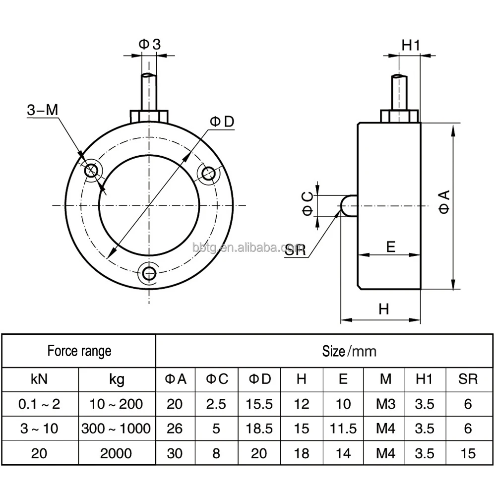TJH-10 Weigh Button Small Load Cell Weight Sensor Mini Load Cell 10Kg 50Kg 100Kg 200Kg Round Load Cell Sensor